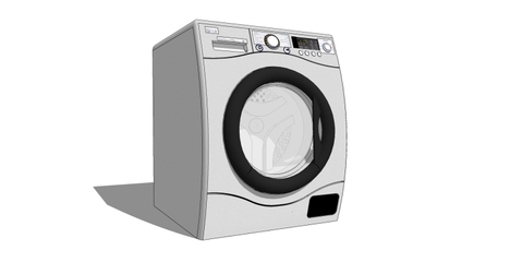 28个家用电器洗衣机SU模型设计