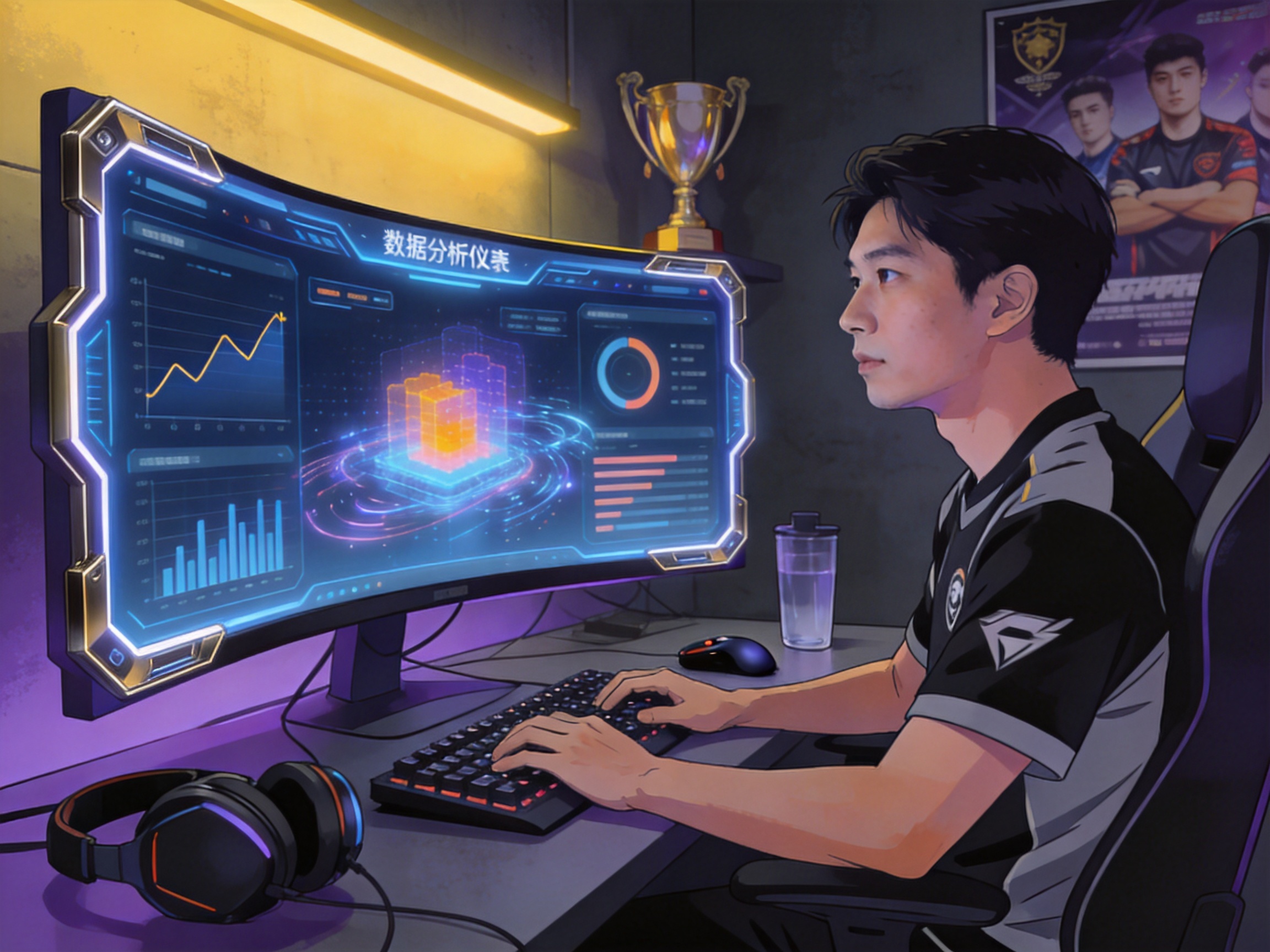 Score电竞数据分析仪表盘界面展示